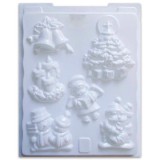 Cre Art Gipsz öntőforma karácsonyi mintával