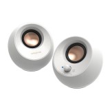 Creative Pebble V3 hangszóró - USB-C, Bluetooth, fehér