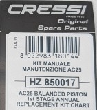 Cressi AC25 1. Lépcső szerviz kit