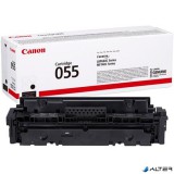 CRG-055 Lézertoner i-Sensys LPB663, 664, MF742, 744, 746 nyomtatókhoz, CANON, fekete, 2,3k