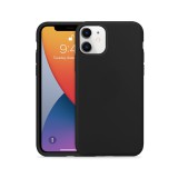 Crong Color Silicone - iPhone 11 tok - fekete