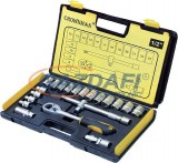 CROWMAN dugókulcs készlet, 21 részes