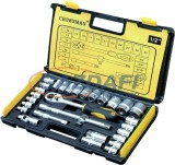 CROWMAN dugókulcs készlet, 24 részes