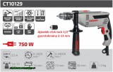 Crown Ütvefúró 750W 2-13 kulcsos tokmány CT10129