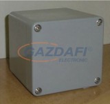 CSATÁRI PLAST CSP081106 poliészter doboz, üres, 80x110x60mm, IP 65, szürke, halogénmentes