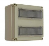 CSATÁRI PLAST PVT 3030 ÁK 2x12 Mért oldali szekrény moduláris készülékeknek, PE és N kapoccsal, csoportos fogyasztásmérő kialakítására