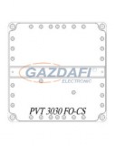 CSATÁRI PLAST PVT 3030 FO-CS Üres szekrény méretlen kábelek, vezetékek átvezetésére, kalapsínnel, csoportos fogyasztásmérő kialakítására