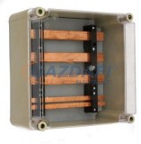 CSATÁRI PLAST PVT 3030 GS5 400A 5 sines sínszekrény, 300x300x170mm