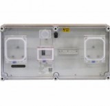 Csatári Plast PVT 3060 Á-V Fm-CS Egy felhasználó helyes M63A, V32A társasházi felületre szerelt fogyasztásmérőhely, fekvő kivitel, egyedi és csoportos kialakításban is
