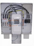 CSATÁRI PLAST PVT 9090 N3x160A áramváltós mérőhely+modem hely, 900x900x170mm