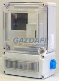 CSATÁRI PLAST PVT EON 3030 ÁK12–A Fi-AM fogyasztásmérő EM ablakkal, kulcsos zárral+kism.komplett, 300x450x170mm, alsó maszkkal