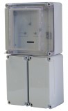 CSATÁRI PLAST PVT EON 3030 FO2-AM fogyasztásmérő EM ablakkal, kulcsos zárral, kábelfog+elmenő, 300x600x170mm, alsó maszkkal