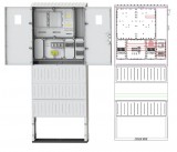 CSATÁRI PLAST PVT-K-L Á-V Fm-Fi-80A Egy felhasználási helyes M63.80A és V63.80A mérés földkábeles, szabadon álló szerelt kivitelben, fogyasztói főelosztóval