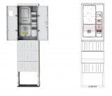 CSATÁRI PLAST PVT-K-L Fm-Fi Egy felhasználói helyes M63.80 mérés földkábeles, szabadon álló kivitelben, fogyasztói főelosztóval