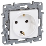 Csatlakozó aljzat (dugalj) fehér Legrand Niloé