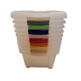 Csatos tároló doboz 32x26x23 cm(20 L) -vegyes színben