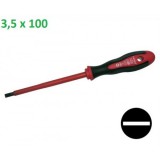 Csavarhúzó    3,5x100    1000V   Piros-Fekete   101914   HAUPA