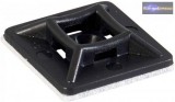 Csavarozható, öntapadós kábelkötegelő talp 25x25 mm