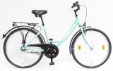 Csepel Budapest A 26 kontrás városi kerékpár Türkiz