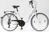 Csepel Budapest B 26 7 seb. városi kerékpár Fehér