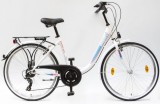 Csepel Budapest B 26 7 seb. városi kerékpár Fehér