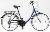 Csepel Budapest B 26 7 seb. városi kerékpár Sötétkék