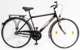 Csepel Budapest férfi 21" kontrás városi kerékpár Fekete