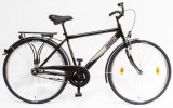 Csepel Budapest férfi 21" kontrás városi kerékpár Fekete