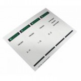 Cserecímke, iratrendezőhöz, öntapadó, 61x192 mm, LEITZ, szürke [100 db]