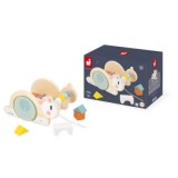 Csiga húzható kocka építő +18 hónapos kortól