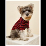 Csíkos matróz felső, bordó-fekete, XXL-es