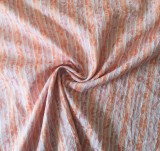 Csíkos - virágos vékony puplin textil - 140 cm
