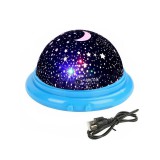 Csillagvetítős éjszakai lámpa - égbolt kör alakú LED-vel