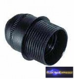 Csillár foglalat E27 fekete félig menetes SOLERA