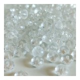 CsimpiStore Csiszolt Kristály gyöngy Fehér (8mm, Műanyag) 20g/csomag