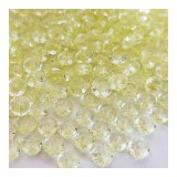 CsimpiStore Csiszolt Kristály gyöngy Sárga (8mm, Műanyag) 20g/csomag