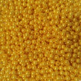 CsimpiStore Dekor Gyöngy metál fényű arany (8mm, Műanyag) 20g/csomag