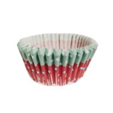 CsimpiStore Karácsonyi muffin papír 11 cm, 100db, piros -türkiz