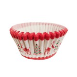 CsimpiStore Karácsonyi muffin papír 11 cm, 100db, rénszarvasos