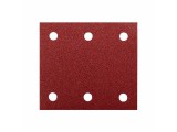 Csiszolópapír tépőzáras piros 114x102mm K60 10db