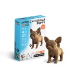 Csivava kiskutya 3D festhető fapuzzle (Cartonic)