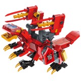 Csoda Kocka: Harcoló dinoszaurusz kardokkal | 150 db építőkocka | építőjáték | QMAN 41216