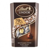 Csokoládé lindt lindor 70 cacao étcsokoládé golyók díszdobozban 337g
