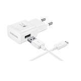 Csomagajánlat - Samsung gyári hálózati fehér töltőfej 2A (ETAU90EWE) 10W USB - micro USB adatkábellel 1m ECB-DU4AWE
