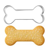 Csont alakú fém süteménykiszúró forma, 6 cm * 1,5 cm