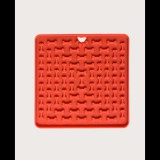 Csont formás lick mat, piros