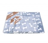 Csont mintás plüss kutyafekhely 3 méretben