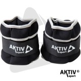Csukló- és bokasúly Aktivsport 2x2 kg fekete-szürke