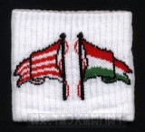 Csuklószorító - fehér alapon 2 zászló