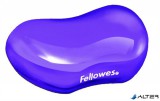Csuklótámasz, mini, géltöltésű, FELLOWES "Crystal™ Gel", lila